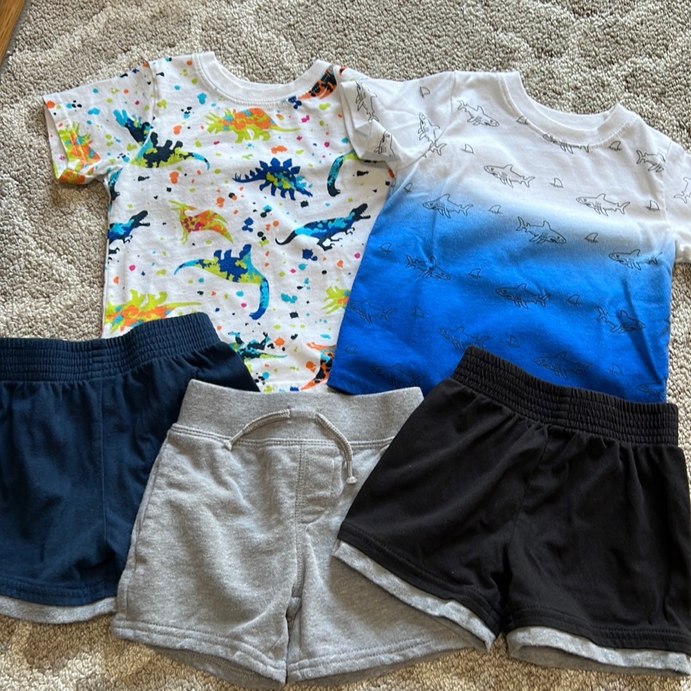 Garaninals Toddler Shirts and Shorts Bundle